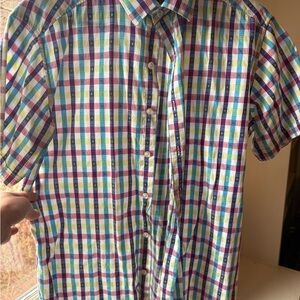 Robert Graham Multicolor Plaid Dress Shirt